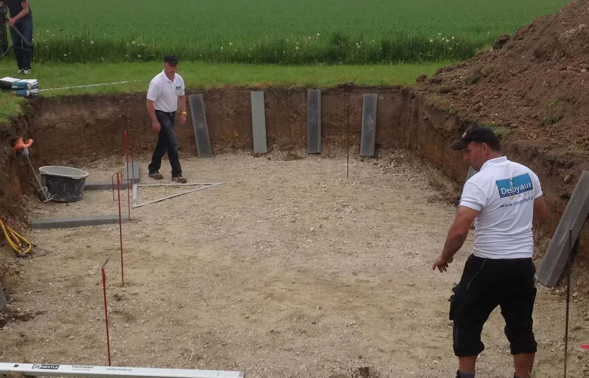 Poolbau Zwickau Vorbereitungen